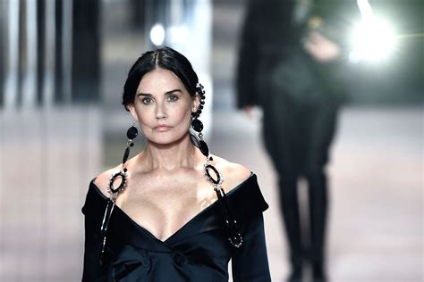 deni moore fendi|Demi Moore makes surprise cameo at Fendi’s haute couture show.